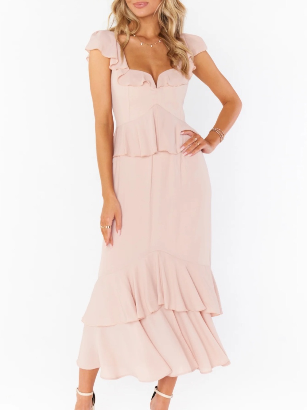 NWT Show Me Your MuMu Reese Ruffle Dress